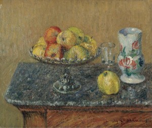 Fruit Bowl with Apples and a Jug
